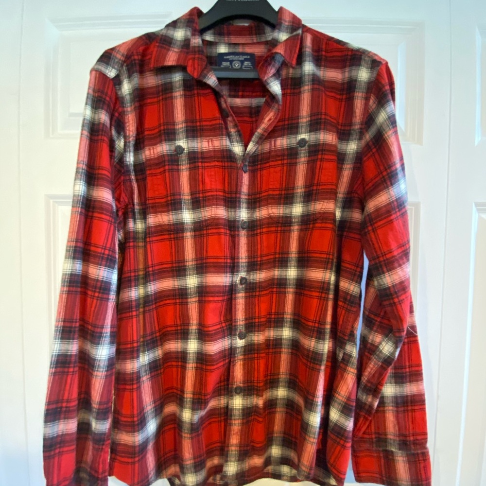 Men’s Red Flannel Shirt